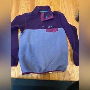 Purple Patagonia Fleece Pullover